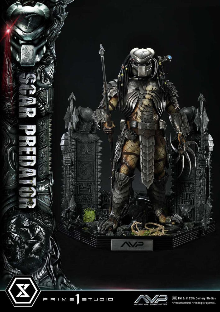 Statua The Alien vs. Predator Museum Masterline Series 1/3 Scar Predator Deluxe Bonus Version 93 cm DS Modellismo Statua Alien vs. Predator Museum scala 1/3