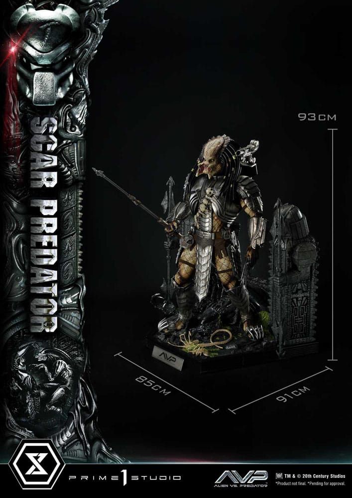 Statua The Alien vs. Predator Museum Masterline Series 1/3 Scar Predator Deluxe Bonus Version 93 cm DS Modellismo Statua Alien vs. Predator Museum scala 1/3