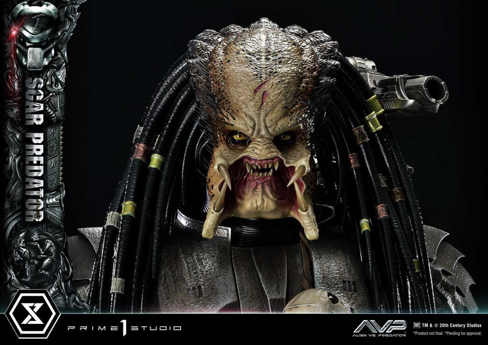 Statua The Alien vs. Predator Museum Masterline Series 1/3 Scar Predator Deluxe Bonus Version 93 cm DS Modellismo Statua Alien vs. Predator Museum scala 1/3