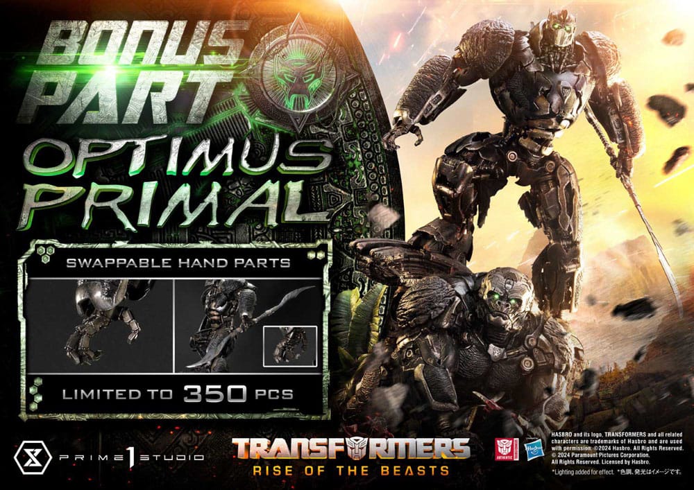 Statua Transformers: Rise of the Beasts Museum Masterline Optimus Primal Ultimate Bonus Version 72 cm DS Modellismo Statua Transformers: Rise Beasts Museum