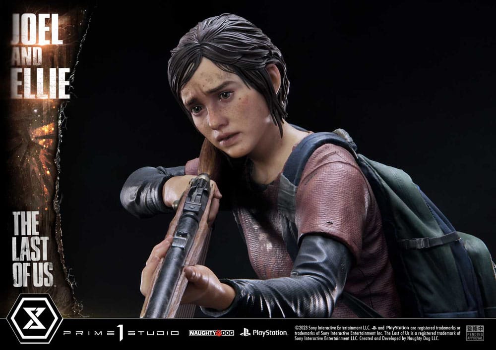 Statua The Last of Us Part I Ultimate Premium Masterline Series Joel & Ellie Deluxe Bonus Version (The Last of Us Part I) 73 cm DS Modellismo Statua Last Us Part I Ultimate Premium