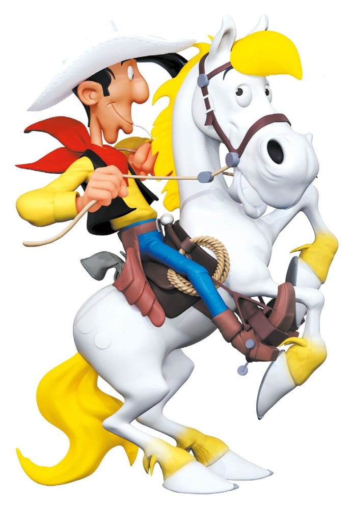 Statua Lucky Luke Resin Lucky Luke on Rearing Jolly Jumper 25 cm DS Modellismo Statua Lucky Luke Lucky Luke on Rearing