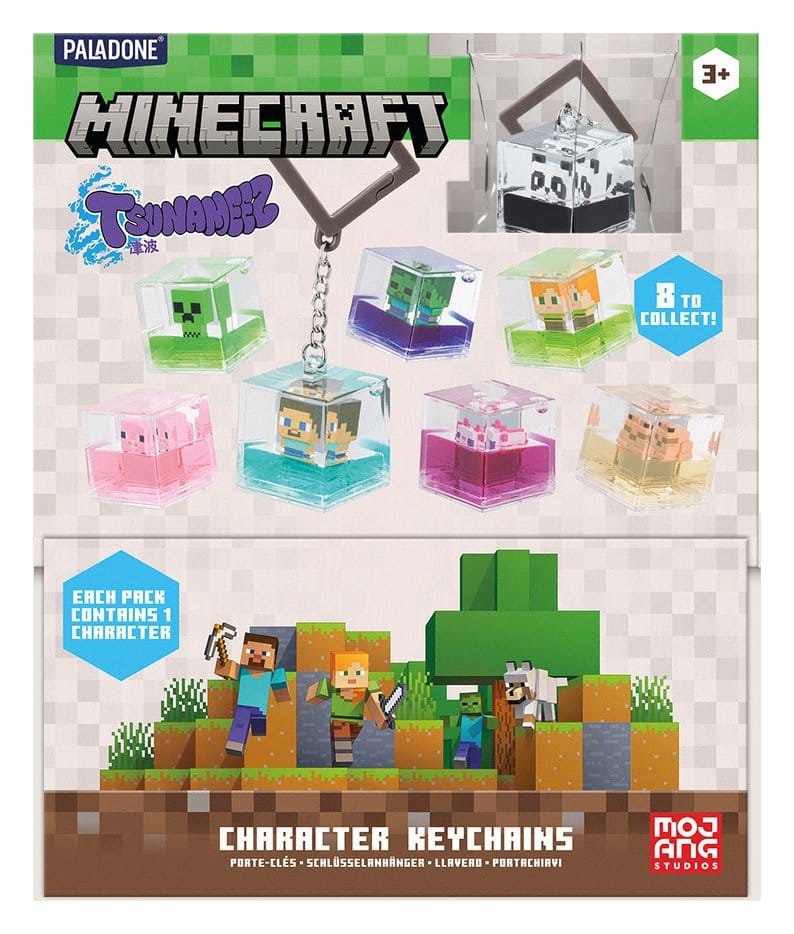 Clip ferma sacchetti Minecraft Bobbin Blind Box Assortment (25) DS Modellismo Clip ferma sacchetti Minecraft Bobbin Blind