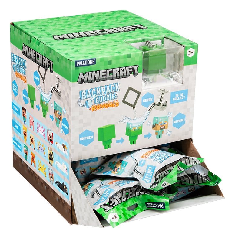 Clip ferma sacchetti Minecraft Reveals Blind Box Assortment (24) DS Modellismo Clip ferma sacchetti Minecraft Reveals Blind