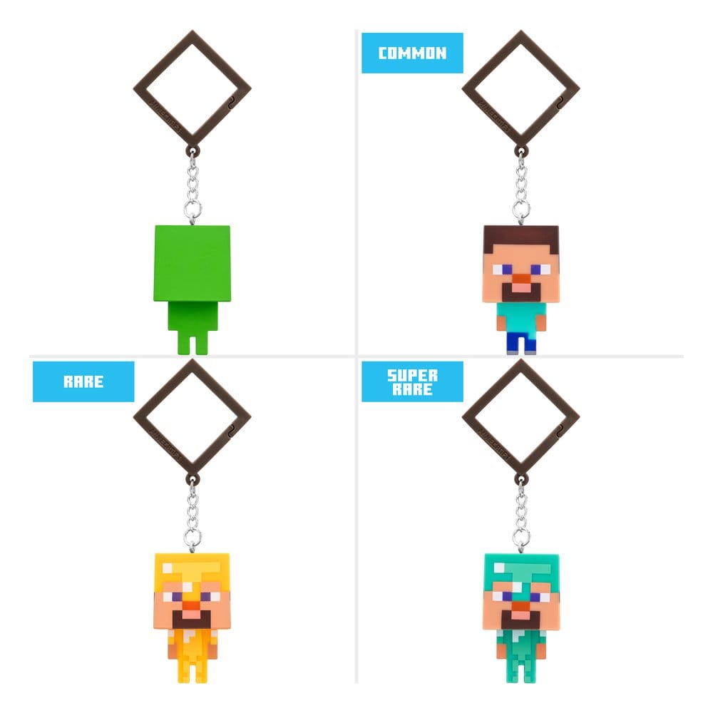 Clip ferma sacchetti Minecraft Reveals Blind Box Assortment (24) DS Modellismo Clip ferma sacchetti Minecraft Reveals Blind