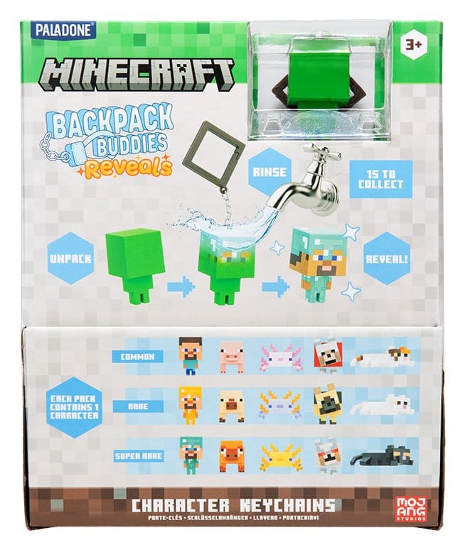 Clip ferma sacchetti Minecraft Reveals Blind Box Assortment (24) DS Modellismo Clip ferma sacchetti Minecraft Reveals Blind