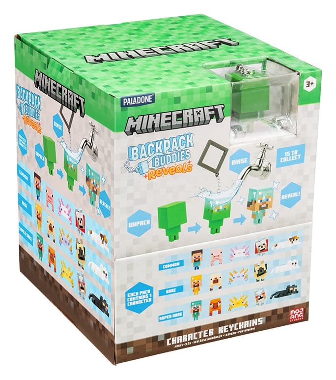 Clip ferma sacchetti Minecraft Reveals Blind Box Assortment (24) DS Modellismo Clip ferma sacchetti Minecraft Reveals Blind