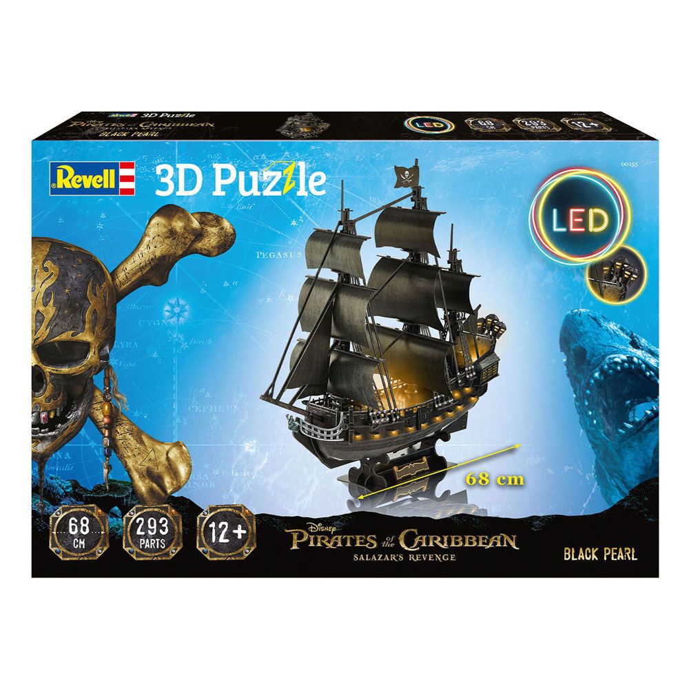 Puzzle Pirates of the Caribbean: Dead Men Tell No Tales 3D Black Pearl LED Edition DS Modellismo Puzzle Pirates Caribbean: Dead Men Tell No
