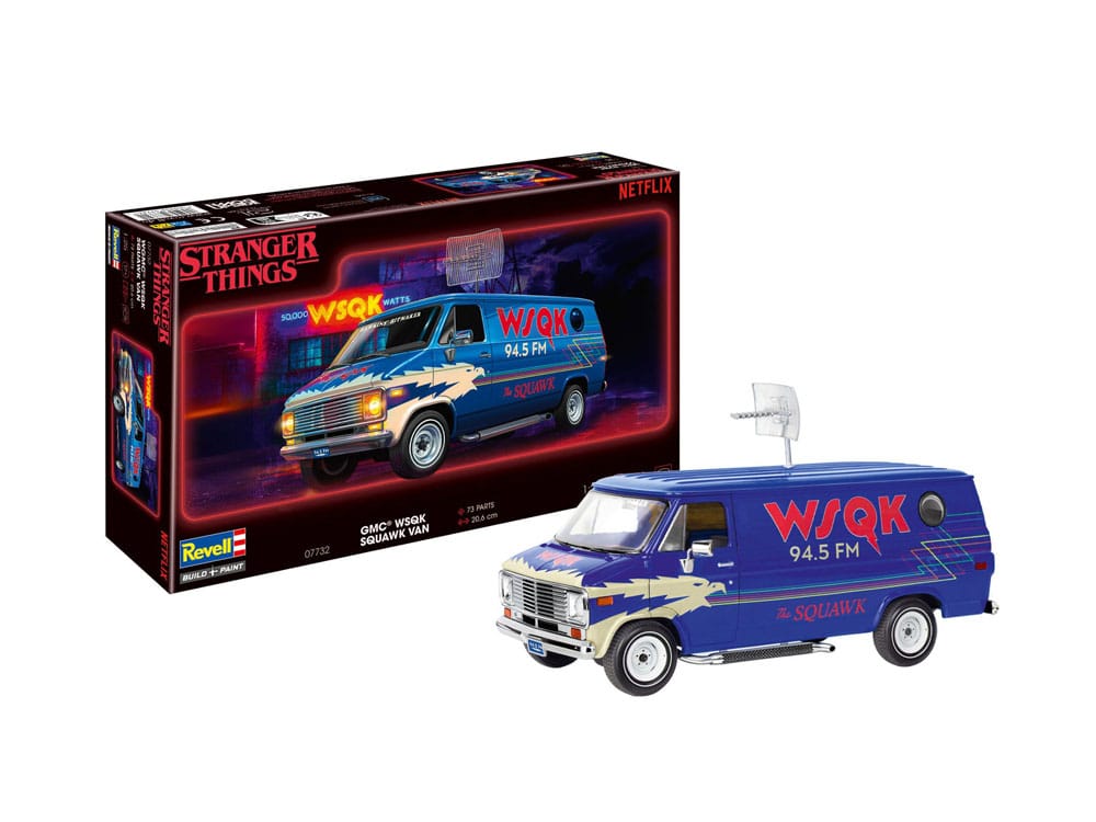 Stranger Things Model Kit 1/25 Squawk Van 21 cm DS Modellismo Stranger Things Model Kit Squawk scala 1/25