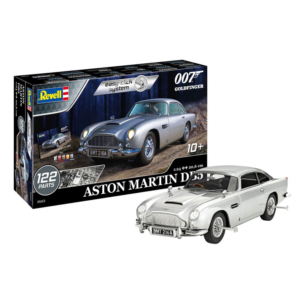 James Bond Model Kit 1/24 Aston Martin DB5 21 cm DS Modellismo James Bond Model Kit Aston Martin scala 1/24