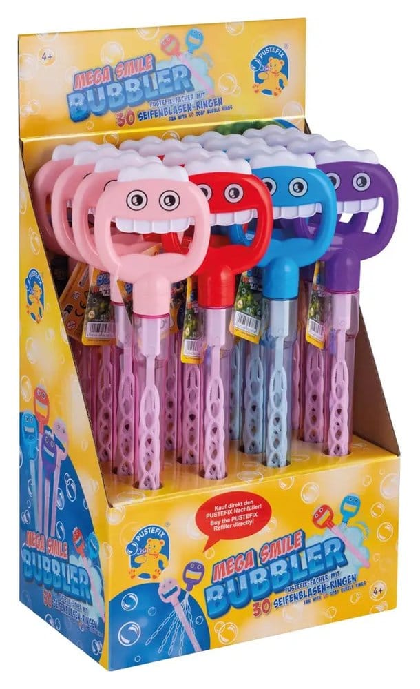 Pustefix Mega Smile Bubbler Assortment (16) DS Modellismo Pustefix Mega Smile Bubbler Assortment (16)