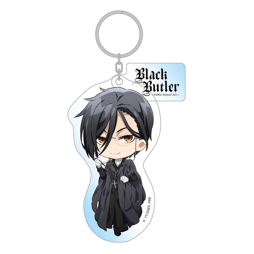 Portachiavi Black Butler: Public School Arc Acrylic Sebastian 8 cm DS Modellismo Portachiavi Black Butler: Public School Arc