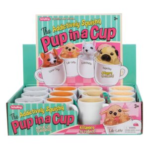 Pup in a Cup Squeeze Display (12) Schylling