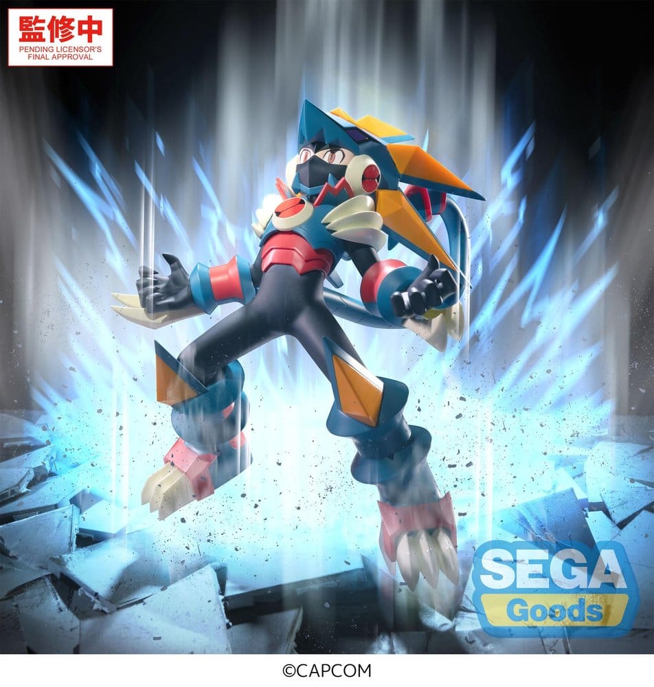 Mega Man Battle Network Luminasta PVC Figure Mega Man Gregar Beast 17 cm DS Modellismo Mega Man Battle Network Luminasta Mega Man