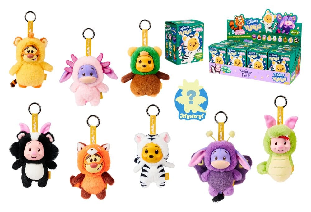 Disney YUYUS Plush Figure Winnie the Pooh Blindbox Display (8) DS Modellismo Disney Yuyus Plush Winnie Pooh Blindbox