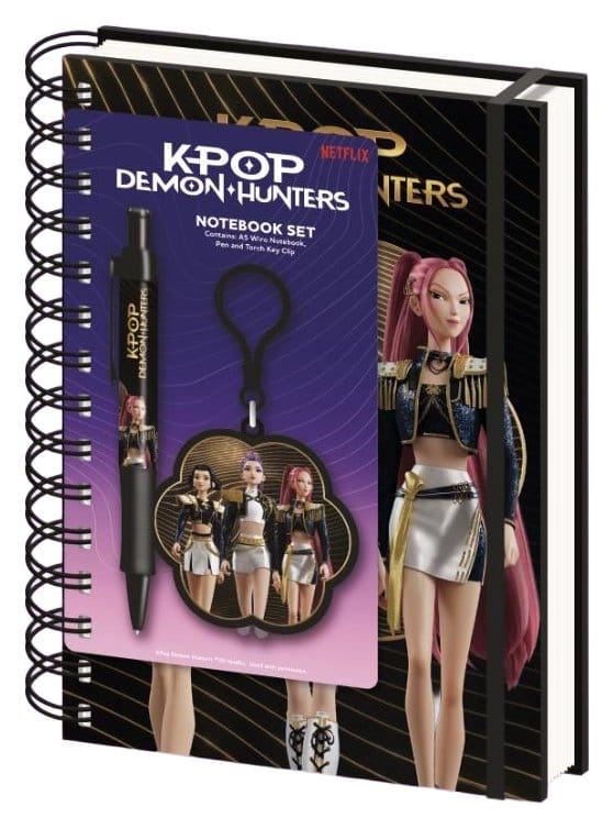 Quaderno KPop Demon Hunters with Pen & Charm Golden Display (10) DS Modellismo Quaderno KPop Demon Hunters with Pen & Charm