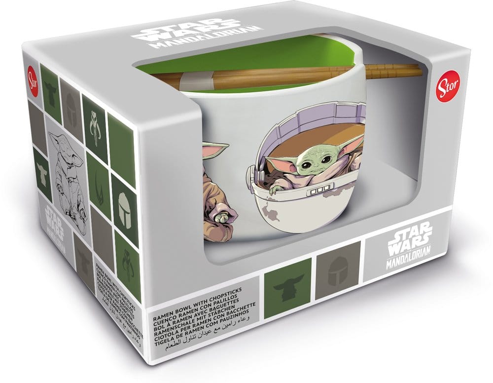 Ciotola Star Wars: The Mandalorian Ramen with Chopsticks Grogu DS Modellismo Ciotola Star Wars: Mandalorian Ramen