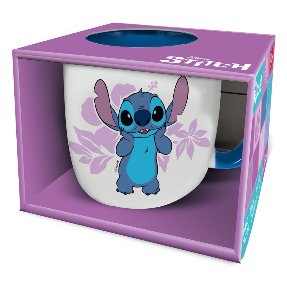 Tazza Lilo & Stitch Stitch pink Flowers 385 ml DS Modellismo Tazza Lilo & Stitch Stitch pink Flowers 385