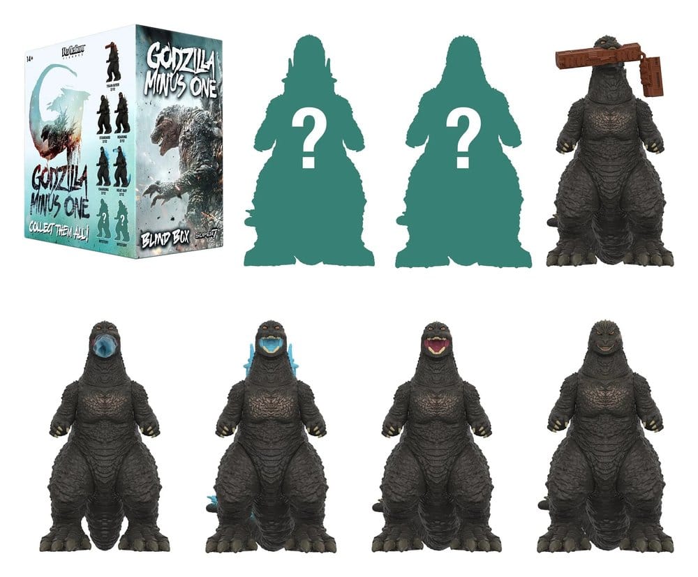 Godzilla Toho (Minus One) Action Figure Blind Box Wave 8 Display (12) DS Modellismo Godzilla Toho (Minus One) Action Blind Box