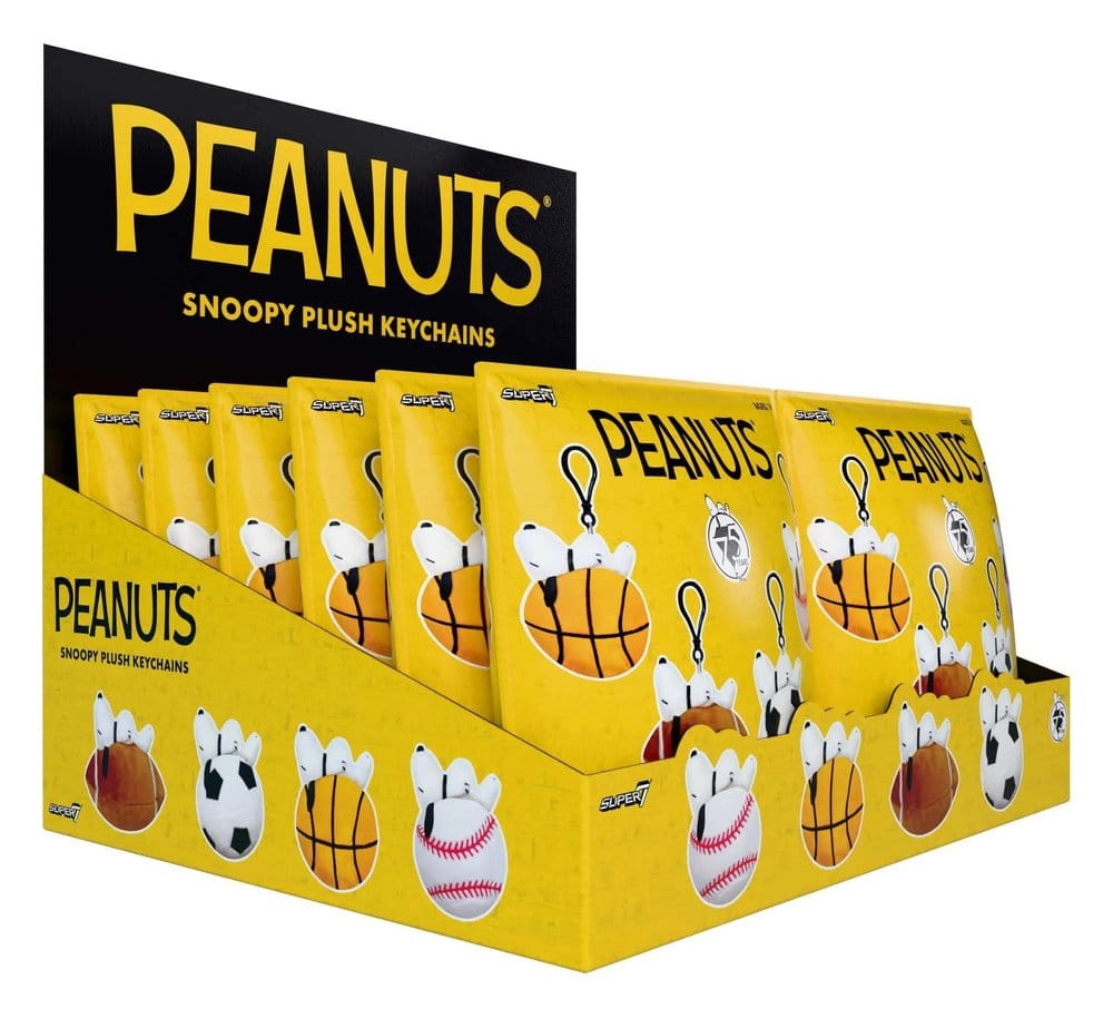 Portachiavi peluche Peanuts Super Duper Blind Bags Wave 1A Display (12) DS Modellismo Portachiavi peluche Peanuts Super Duper