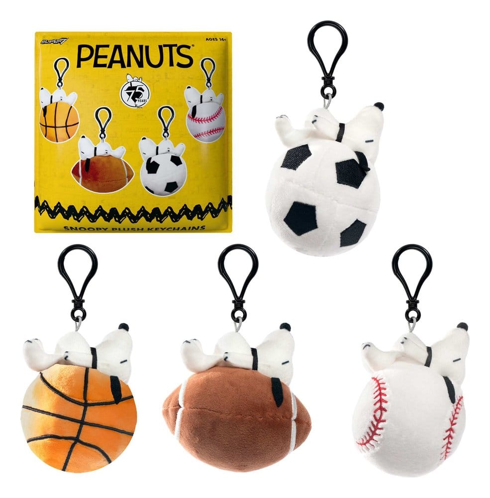 Portachiavi peluche Peanuts Super Duper Blind Bags Wave 1A Display (12) DS Modellismo Portachiavi peluche Peanuts Super Duper