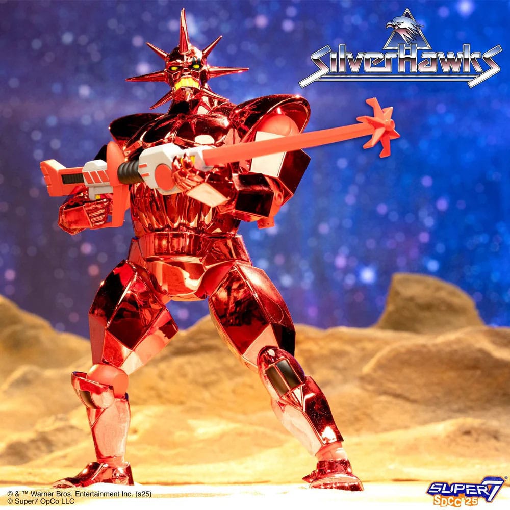 SilverHawks Ultimates Action Figure Mon*Star Metallic Vac in metallo 18 cm DS Modellismo SilverHawks Ultimates Action Mon*Star