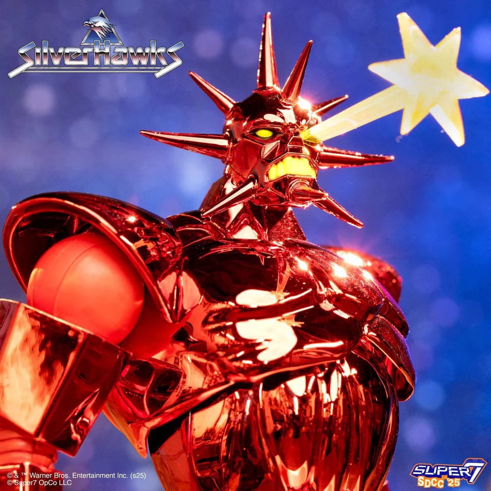 SilverHawks Ultimates Action Figure Mon*Star Metallic Vac in metallo 18 cm DS Modellismo SilverHawks Ultimates Action Mon*Star