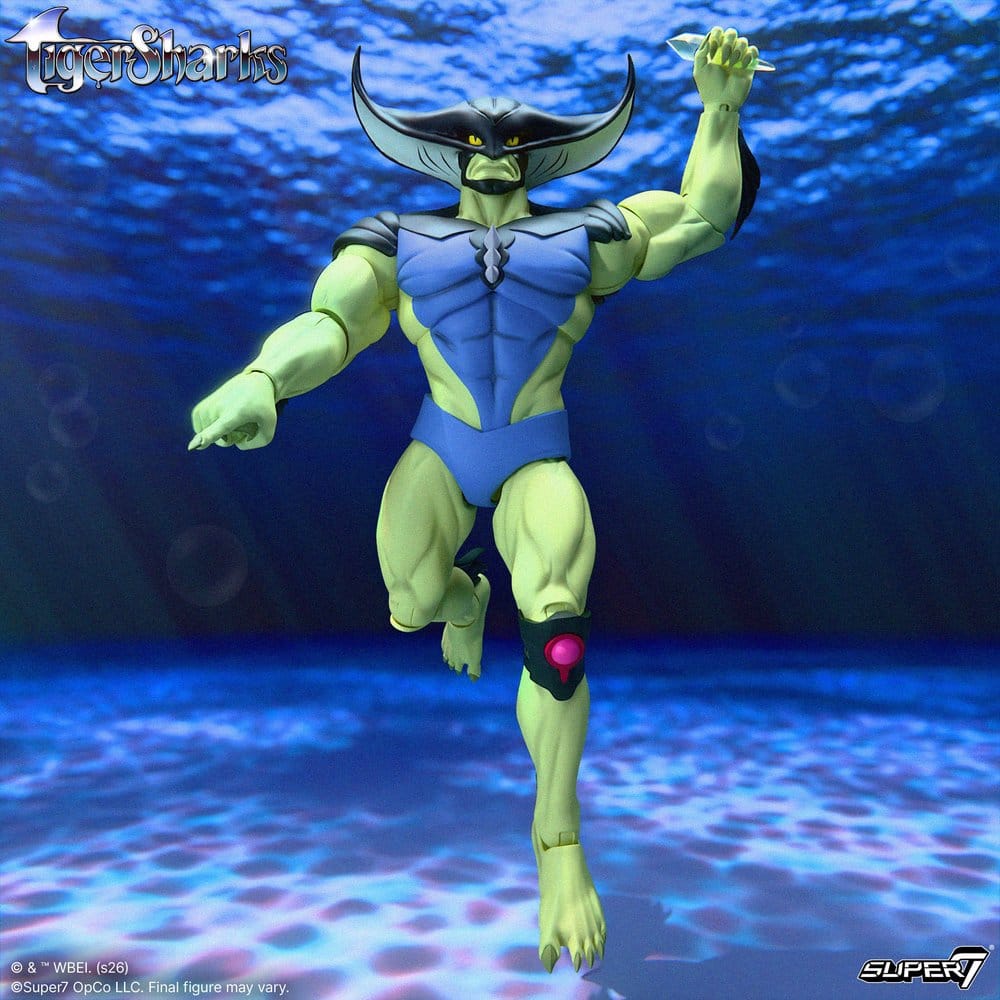 TigerSharks Ultimates Wave 01 Action Figure T-Ray 18 cm DS Modellismo TigerSharks Ultimates Wave 01 Action T-Ray