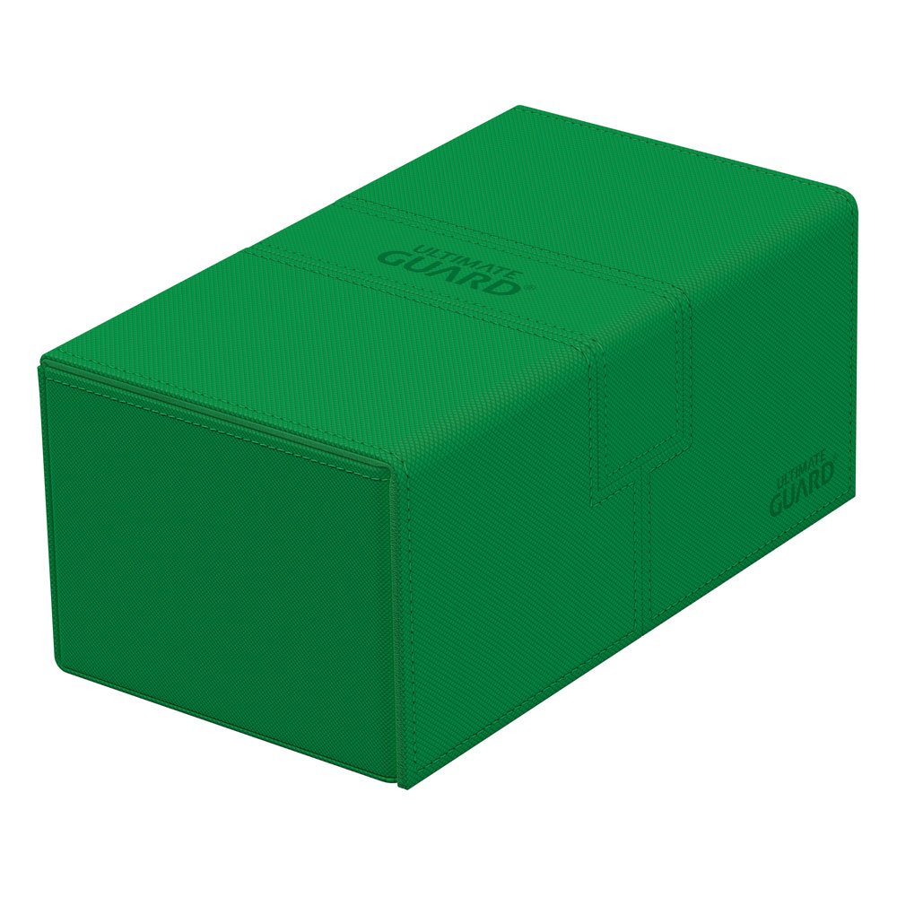 Ultimate Guard Twin Flip`n`Tray 200+ XenoSkin Monocolor Green - Damaged packaging DS Modellismo Ultimate Guard Twin Flip`n`Tray 200+