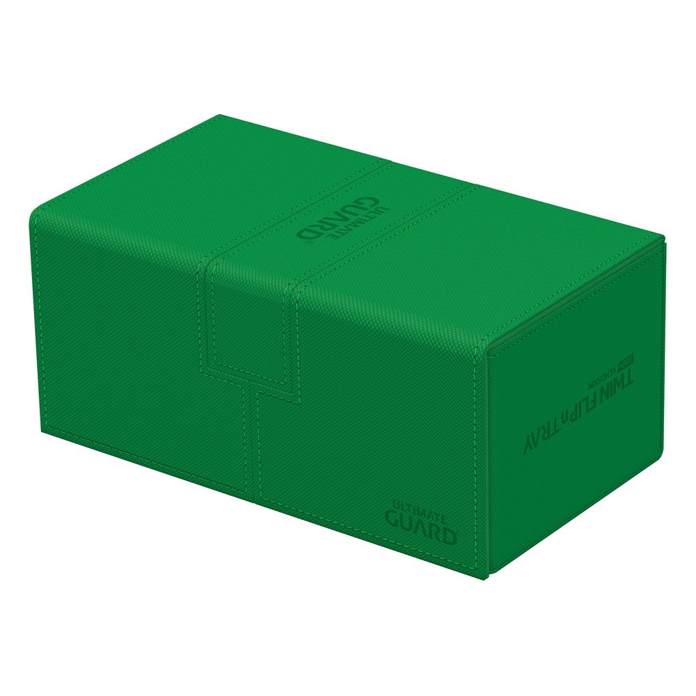 Ultimate Guard Twin Flip`n`Tray 200+ XenoSkin Monocolor Green - Damaged packaging DS Modellismo Ultimate Guard Twin Flip`n`Tray 200+