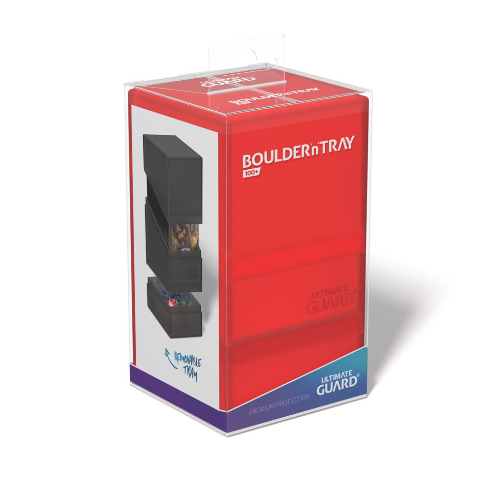 Ultimate Guard Boulder'n'Tray 100+ - Ruby DS Modellismo Ultimate Guard Boulder'n'Tray 100+ Ruby