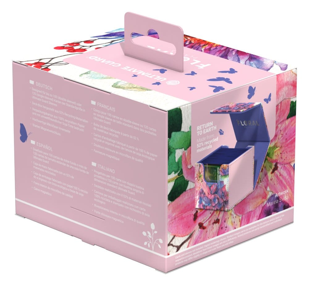 Ultimate Guard Sidewinder 100+ Xenoskin "Floral Places" - Lotus Bloom DS Modellismo Ultimate Guard Sidewinder 100+ Xenoskin