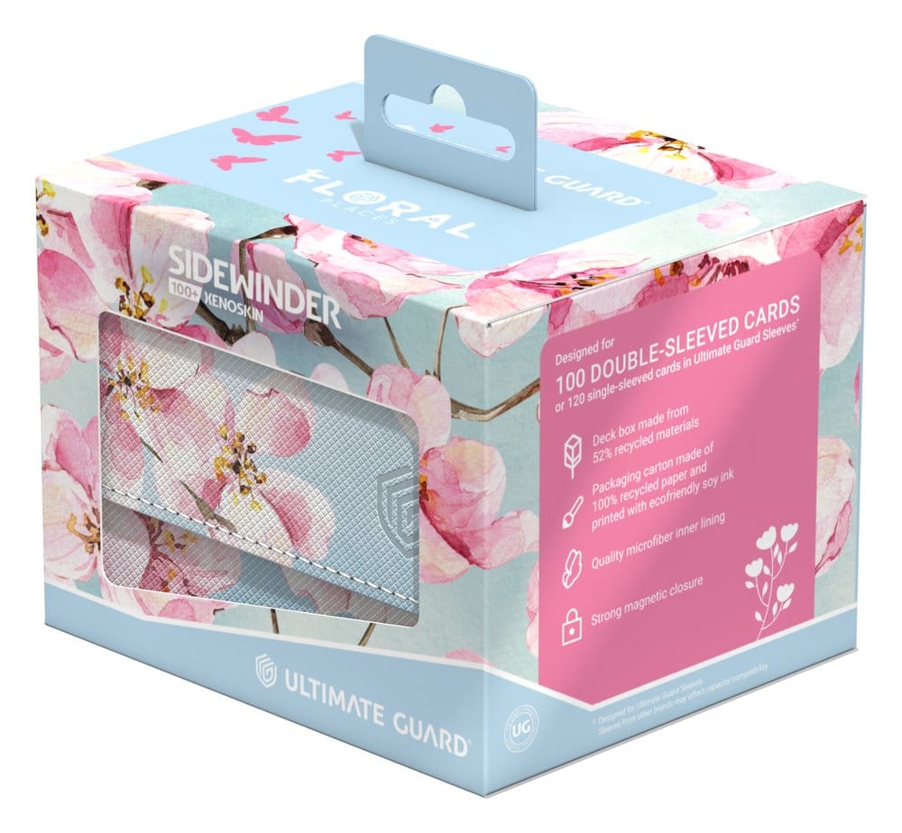 Ultimate Guard Sidewinder 100+ Xenoskin "Floral Places" - Cherry Blossom DS Modellismo Ultimate Guard Sidewinder 100+ Xenoskin