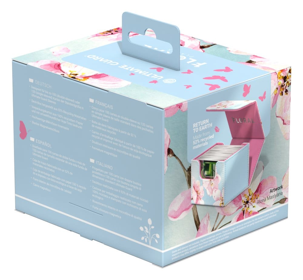 Ultimate Guard Sidewinder 100+ Xenoskin "Floral Places" - Cherry Blossom DS Modellismo Ultimate Guard Sidewinder 100+ Xenoskin