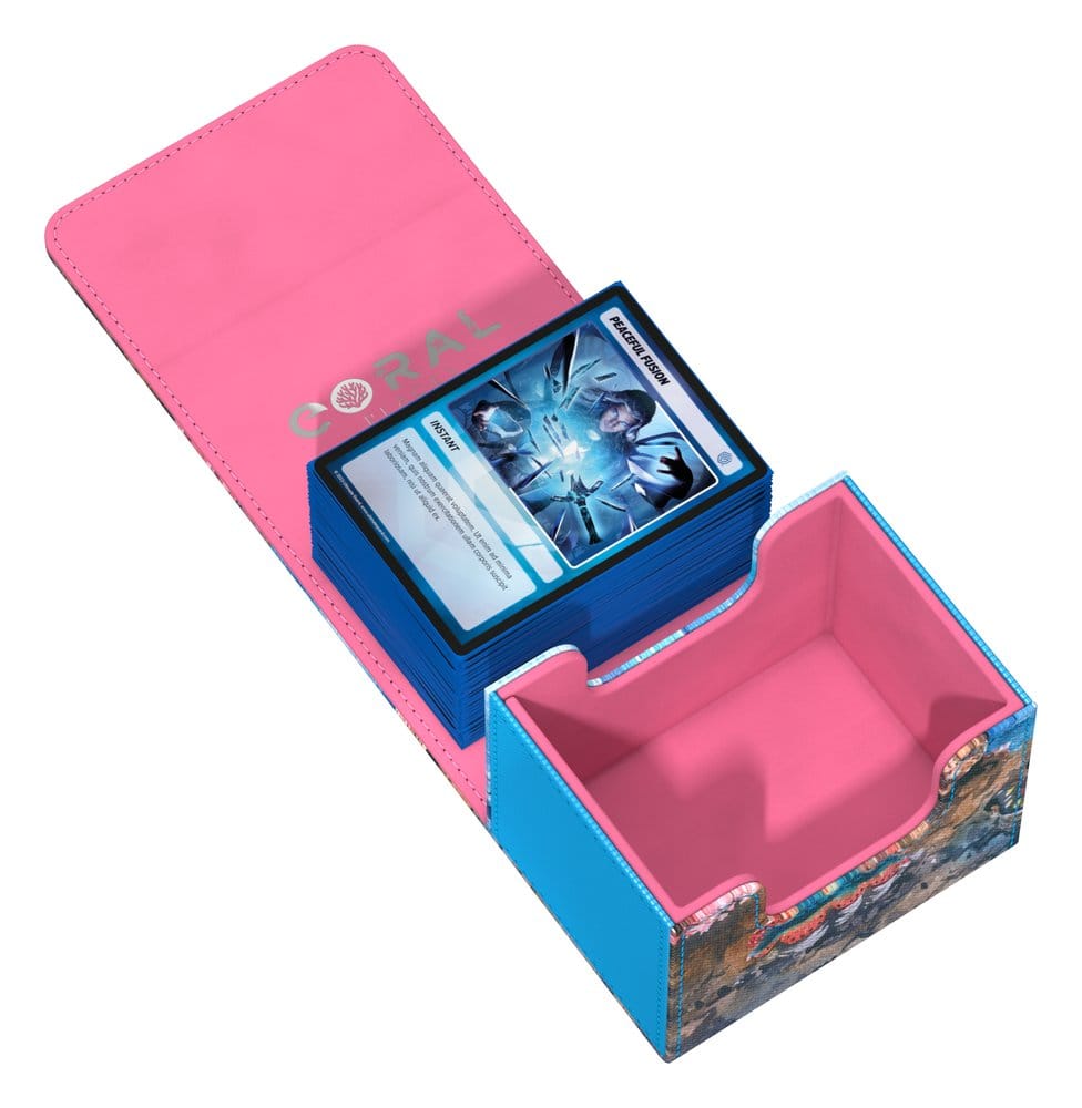 Ultimate Guard Sidewinder 100+ Xenoskin "Coral Places" - Seablue Hush DS Modellismo Ultimate Guard Sidewinder 100+ Xenoskin