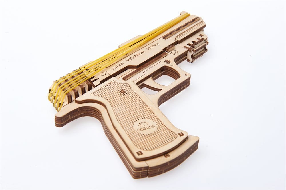 Puzzle Ugears 3D in legno Wolf-01 Handgun DS Modellismo Puzzle Ugears 3D in legno Wolf-01 Handgun