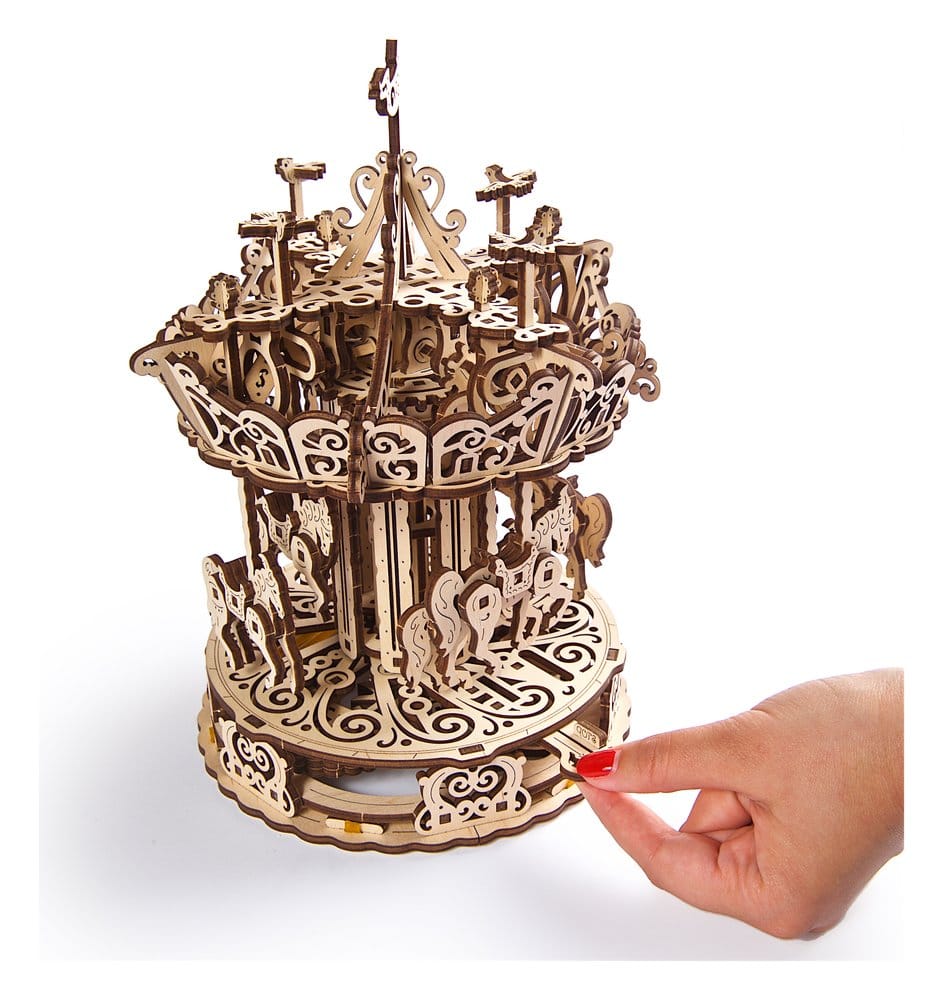 Puzzle Ugears 3D in legno Carousel DS Modellismo Puzzle Ugears 3D in legno Carousel