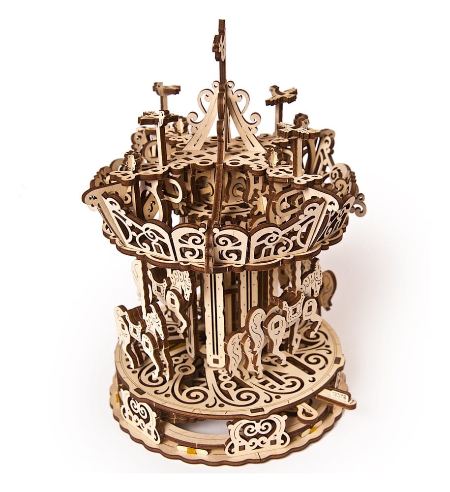 Puzzle Ugears 3D in legno Carousel DS Modellismo Puzzle Ugears 3D in legno Carousel