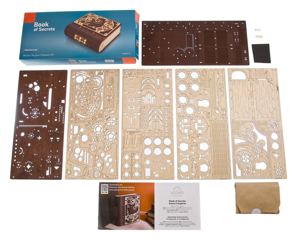Puzzle Ugears 3D in legno Book of Secrets DS Modellismo Puzzle Ugears 3D in legno Book Secrets
