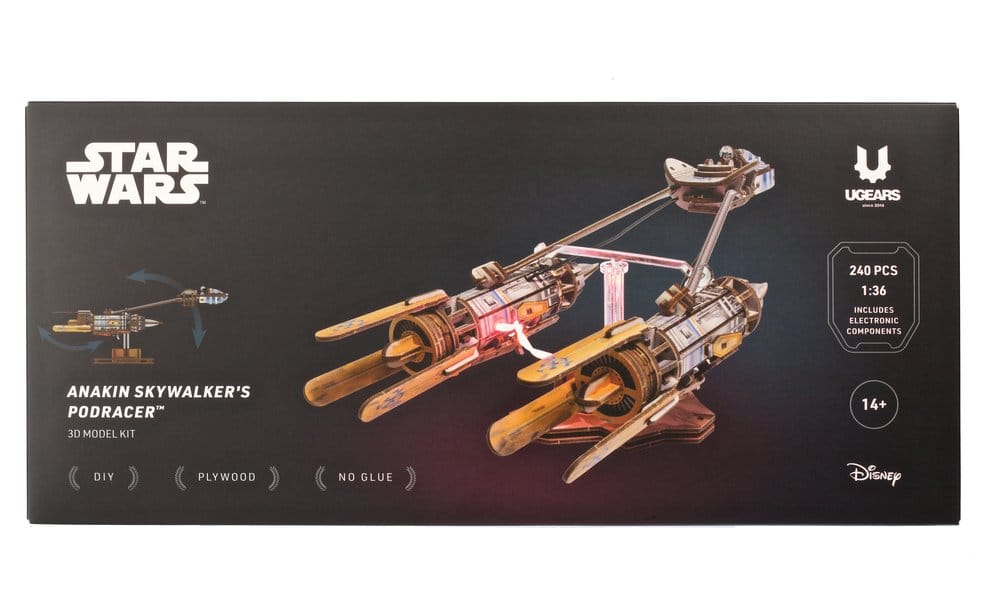 Puzzle Star Wars 3D in legno Anakin Skywalker's Podracer DS Modellismo Puzzle Star Wars 3D in legno Anakin