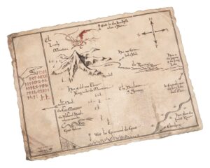 Stampa artistica Hobbit Thorin's Map 40 x