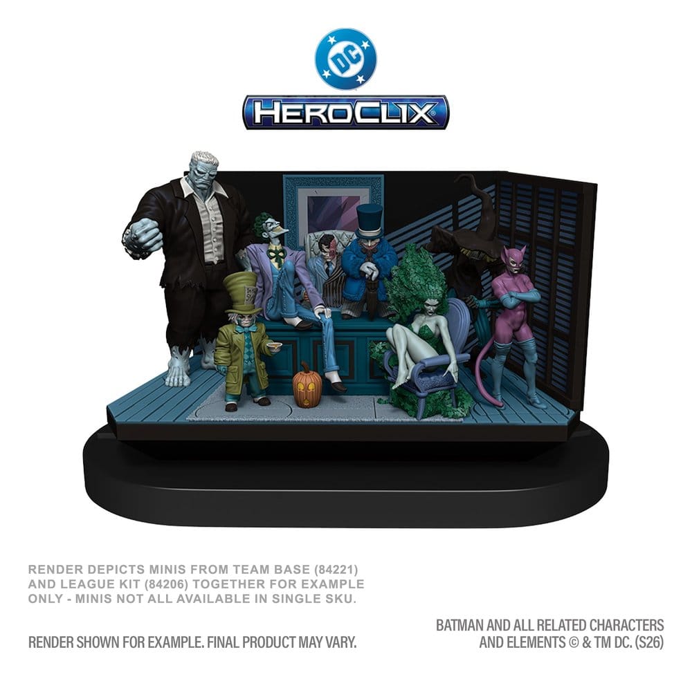 DC HeroClix SwitchClix Minifigures with Base The Long Halloween Team Base 23 cm DS Modellismo Dc HeroClix SwitchClix Minifigures with Base