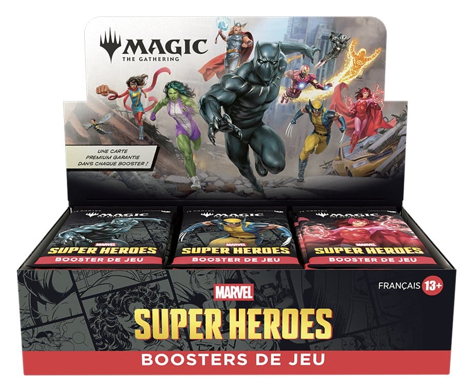 Magic the Gathering Marvel Super Heroes Play Booster Display (30) french DS Modellismo Magic Gathering Marvel Super Heroes Play
