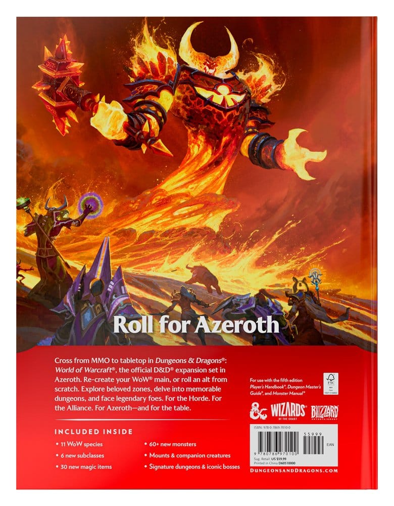 Dungeons & Dragons RPG World of Warcraft Book *English Version* DS Modellismo Dungeons & Dragons Rpg World Warcraft Book