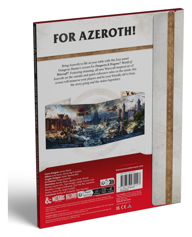 Dungeons & Dragons RPG World of Warcraft Dungeon Master's Screen *English Version* DS Modellismo Dungeons & Dragons Rpg World Warcraft