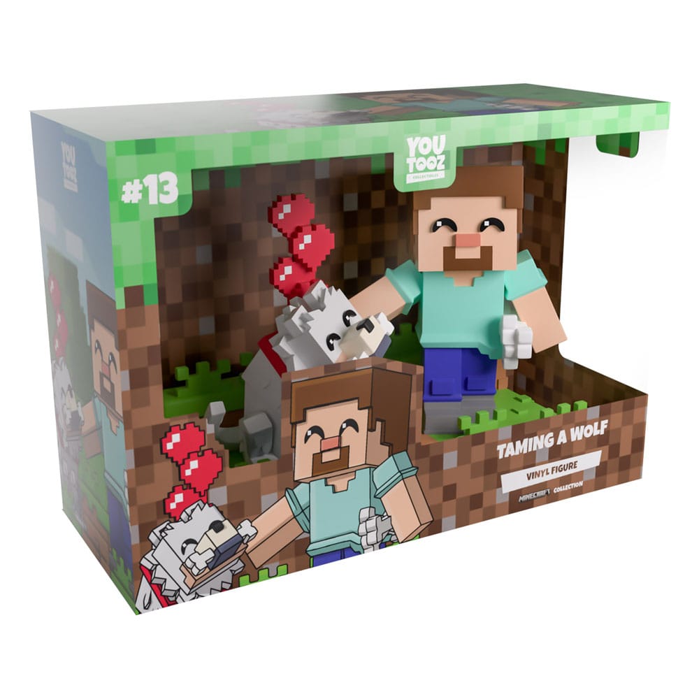 Minecraft Vinyl Figure Taming a Wolf 10 cm DS Modellismo Minecraft Taming a Wolf Youtooz