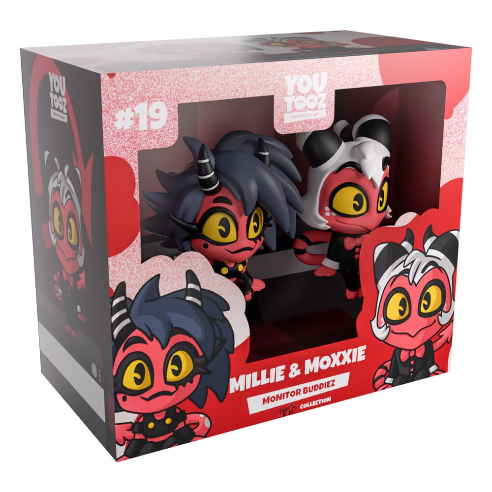 Helluva Boss Vinyl Figures Millie & Moxxie Monitor Buddiez DS Modellismo Helluva Boss Millie & Moxxie Monitor Buddiez