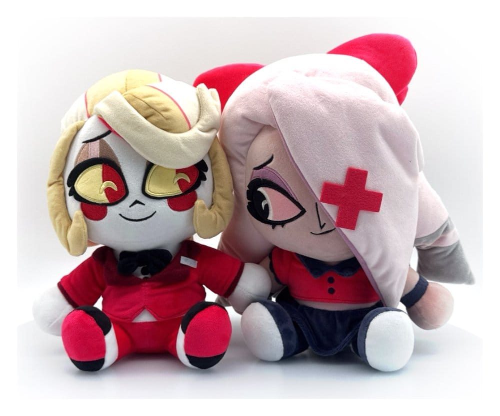 Peluche Hazbin Hotel 2-Pack Valentine´s Charlie & Vaggie 22 cm DS Modellismo Peluche Hazbin Hotel Valentine´s Charlie