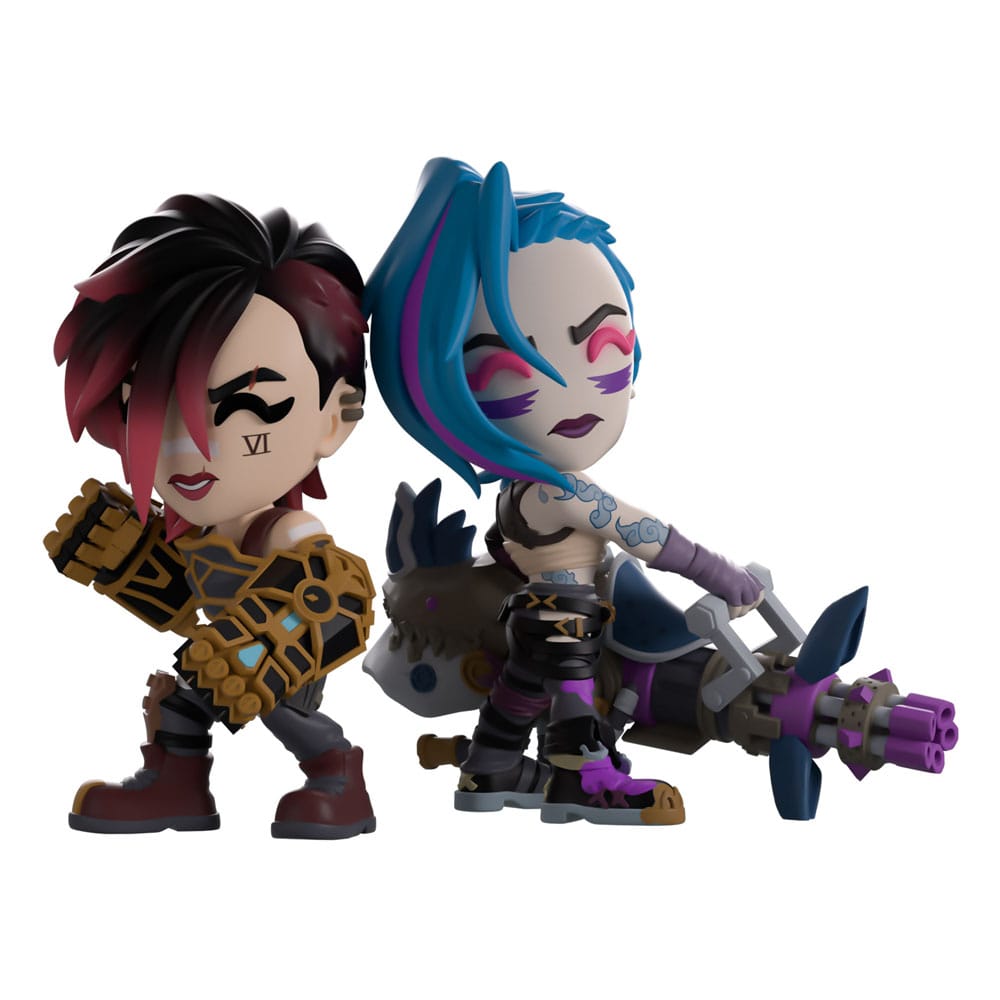 Arcane Vinyl Figures 2-Pack Vi & Jinx 11 cm DS Modellismo Arcane Vi & Jinx Youtooz