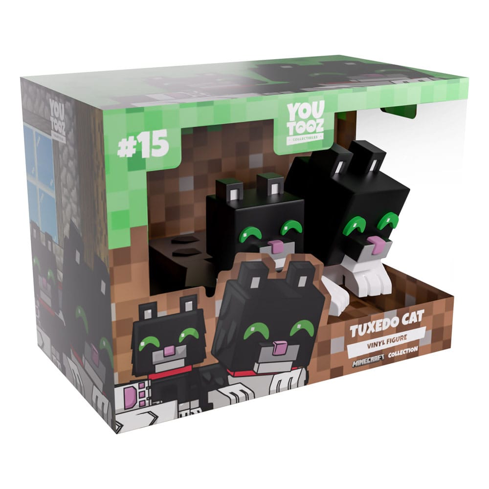 Minecraft Vinyl Figure Tuxedo Cat 6 cm DS Modellismo Minecraft Tuxedo Cat Youtooz